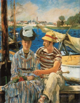  Argenteuil Canvas - Argenteuil Realism Impressionism Edouard Manet